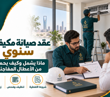 عقد صيانة مكيفات سنوي